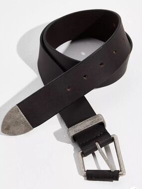 Free people We The Free Getty Leather Belt in black